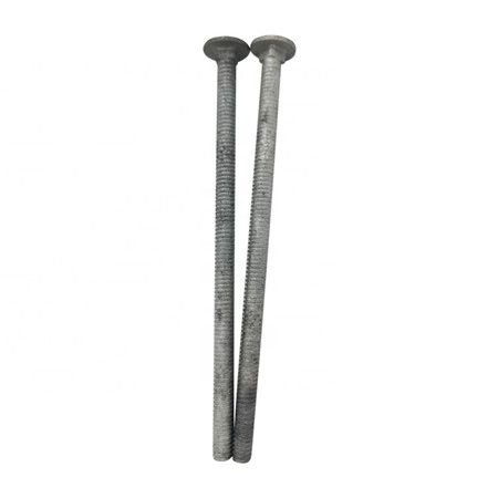 Štvorhranné skrutky z nehrdzavejúcej ocele DIN 603 so štvorcovým hrdlom (prepravné skrutky)