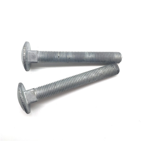 Legovaná oceľová prepravná skrutka 3/8 X 3 1/2 palca pozinkované ploché prepravné skrutky